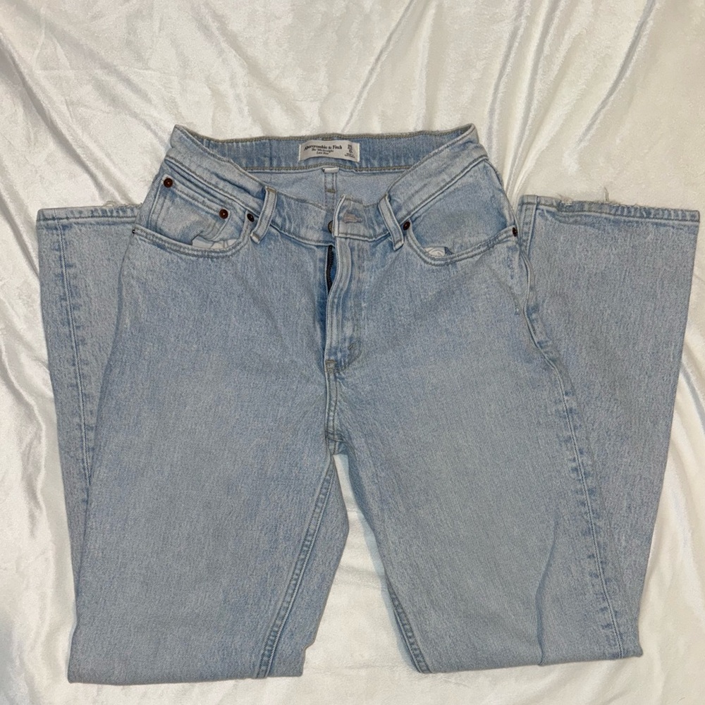 Abercrombie & Fitch Blue Straight Leg Jeans